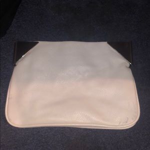 White Zara Clutch / purse/ white summer
